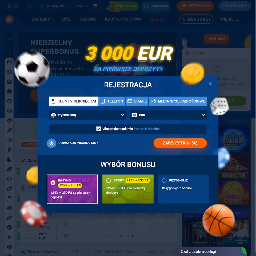 Způsoby registrace na oficiálních stránkách Mostbet v České republice
